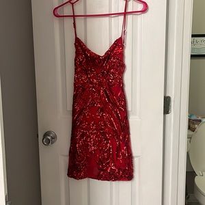 lucy in the sky open back dress! adjustable strap across the back and shoulder